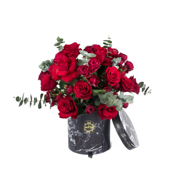 Signature drawer box -  Mixed Red roses
